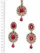 American Diamond Earrings and Tikka IAPA04382 Indian Jewellery