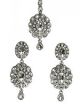 American Diamond Earrings and Tikka ISWA04386 Indian Jewellery