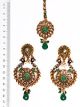 Peacock Indian Earrings and Tikka IAGA04389 Indian Jewellery