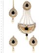 Mia Stud Earrings, Tikka & Pearl Jhumar Set IGBC10238 Indian Jewellery