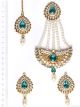 Mia Stud Earrings, Tikka & Pearl Jhumar Set IGLC10243 Indian Jewellery
