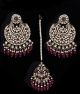 Heeramandi-Inspired Antique Statement Kundan Earring & Tikka IARK12344 Indian Jewellery