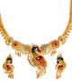 22k Effect Peacock Necklace Set NGMP04702 Indian Jewellery