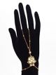 1 x Modern 22k Gold Plated Kundan Ringless Indian Hand Jewellery HEWK11412 Indian Jewellery