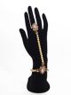 2 x Pastel & Champagne Crystal, Pearl Indian Hand Harnesses HAPC12365C Indian Jewellery