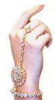 White ANUSHKA Hath Panjas - HGWA0115 Indian Jewellery