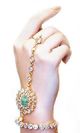 2 x Mint Green Hath Panjas - Anushka HGGA10479 Indian Jewellery