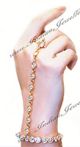 2 x Simple Clean American Diamond Hath Panjas - Gold HGWA02799 Indian Jewellery