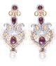 Large Mauve Indian Earrings ESUA04355 Indian Jewellery