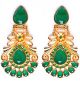 Sabyasachi-Inspired Large Matt 22k Gold Earrings EEGA10384 Indian Jewellery