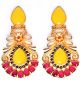 Sabyasachi-Inspired Large Matt 22k Gold Earrings EEYA10390 Indian Jewellery