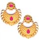 Matt Gold Chand Studs - Maheen EERA10399 Indian Jewellery