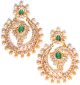 Large Fine American Diamond Chand Bali EEGA10413 Indian Jewellery