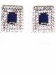 Elegant Indian Stud Earrings (princess cut czar diamonds) EELA10951 Indian Jewellery