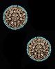 Statement Large Champagne Polki Indian Studs EALA12188 Indian Jewellery