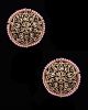 Statement Large Champagne Polki Indian Studs EAPA12192 Indian Jewellery