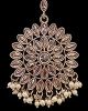 Round Antique Medium Indian Tikka Headpiece - Champagne ZANA12262 Indian Jewellery