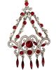 Jaiya Siam Crystal Jhumar - Silver PSRP04542 Indian Jewellery