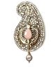 Sikh Khanda Kalgi - peach KAPK11966 Indian Jewellery