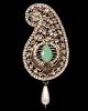 Sikh Khanda Kalgi - mint green with meena detailing KAGK11971 Indian Jewellery