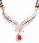 Ruby Mangalsutra Set MGRA04436 Indian Jewellery