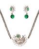 Bottle Green American Diamond Mangalsutra Necklace MAGA11279 Indian Jewellery