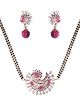 Raspberry Pink American Diamond Mangalsutra Necklace MAPA11281 Indian Jewellery