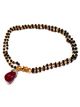 Maroon Hand Mangalsutra Bracelet MGRA10886 Indian Jewellery
