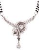 Silver Larger American Diamond Mangalsutra Necklace MSWA03193 Indian Jewellery