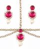 Kamal Earrings and Matha Patti DAPC04572 Indian Jewellery