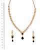 Very Delicate Fine Necklace Set - Black NGBA04731 Indian Jewellery