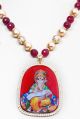 Large Indian God/ Goddess / Pooja Pendant Mala - Ganesh NGRC04787 Indian Jewellery