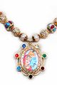 Medium Indian God/ Goddess / Pooja Pendant Mala - Radha Krishna Couple NGMK04794 Indian Jewellery