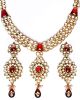 Luxury Maroon Kundan Necklace NERK10985 Indian Jewellery
