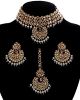 Heeramandi-Inspired Champagne CZ Indian Choker Set NANA11295C Indian Jewellery