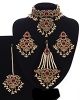Mughal Princess Pearl Indian Jewellery Set - Choker, Ear, Tikka & Jhumar NAPC11313 Indian Jewellery