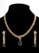 Delicate Gold Crystal Jewellery Set - Arishia NABC11330 Indian Jewellery