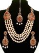 Asian 4-Stranded Pearl Mala Set NAOL11428C Indian Jewellery