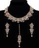 Elegant White Crystal Indian Collar Necklace Set NGWC11464 Indian Jewellery
