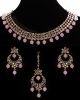 Elegant Antique American Diamond Indian Jewellery Set - Baby Pink NAPA11537 Indian Jewellery