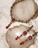 Bright Red Antique Necklace Set NGAC02573 Indian Jewellery