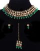 Antique Modern Choker, Stud Earrings & Tikka NAGK11723 Indian Jewellery