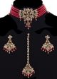 Delicate Beaded Indian Choker, Earrings & Tikka NARA11765 Indian Jewellery