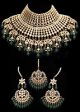 Sabyasachi Large Kundan Bridal Set - Green BEGK11845 Indian Jewellery