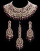 Sabyasachi Antique Indian Bridal Jewellery Set - Maroon BARA11906 Indian Jewellery