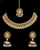 Delicate Flexible Indian Necklace Set with Jhumkis NAYC11935 Indian Jewellery