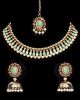 Delicate Flexible Indian Necklace Set with Jhumkis NANC11943C Indian Jewellery