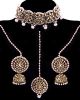 Heeramandi CZ Diamond Jewellery: Choker, Jhumki & Round Tikka NANA12069C Indian Jewellery