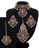 Mughal Princess Pearl Indian Jewellery Set - Choker, Ear, Tikka & Jhumar NAUC11998 Indian Jewellery