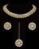 Crystal Silver Delicate Indian Jewellery NSYC12034 Indian Jewellery